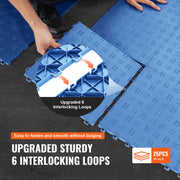 Garage Tiles Interlocking 12x12 in 25 Pack Garage Flooring Tiles Blue V952-CKDDLSJ251212C791V0