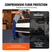 Garage Tiles Interlocking, 12 x 12 x 0.53 inch 25 Pack Garage Floor Covering Tiles, Non-Slip Double-Sided V952-CKDDSMH251212F3N8V0