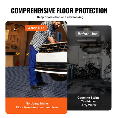 Garage Tiles Interlocking, 12 x 12 x 0.53 inch 25 Pack Garage Floor Covering Tiles, Non-Slip Double-Sided V952-CKDDSMH251212F3N8V0
