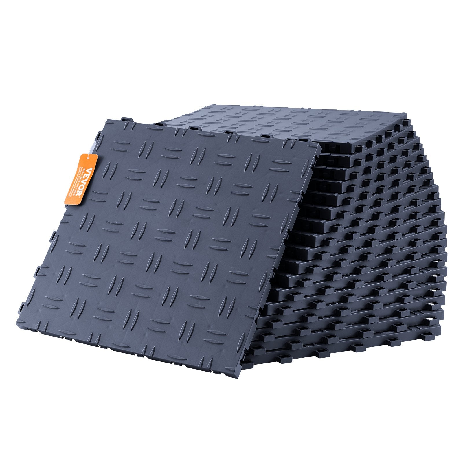 Garage Tiles Interlocking, 12 x 12 x 0.53 inch 50 Pack Garage Floor Covering Tiles, Non-Slip Double-Sided V952-CKDDSMH501212WO1OV0