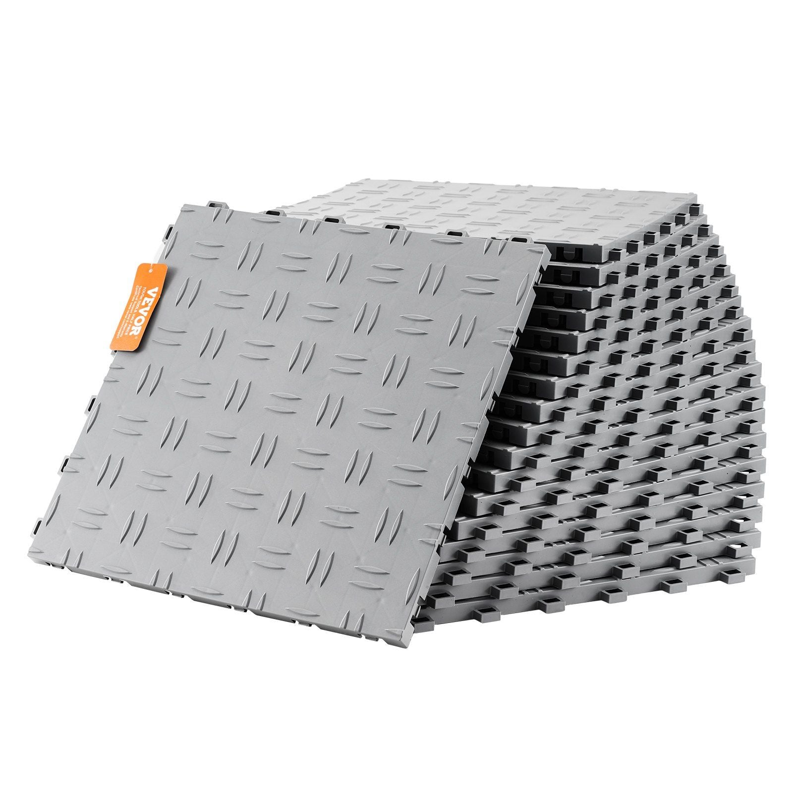 Garage Tiles Interlocking, 305 x 305 x 13.4 mm 25 Pack Garage Floor Covering Tiles, Non-Slip Double-Sided V952-CKDDYSJ2512128VEAV0