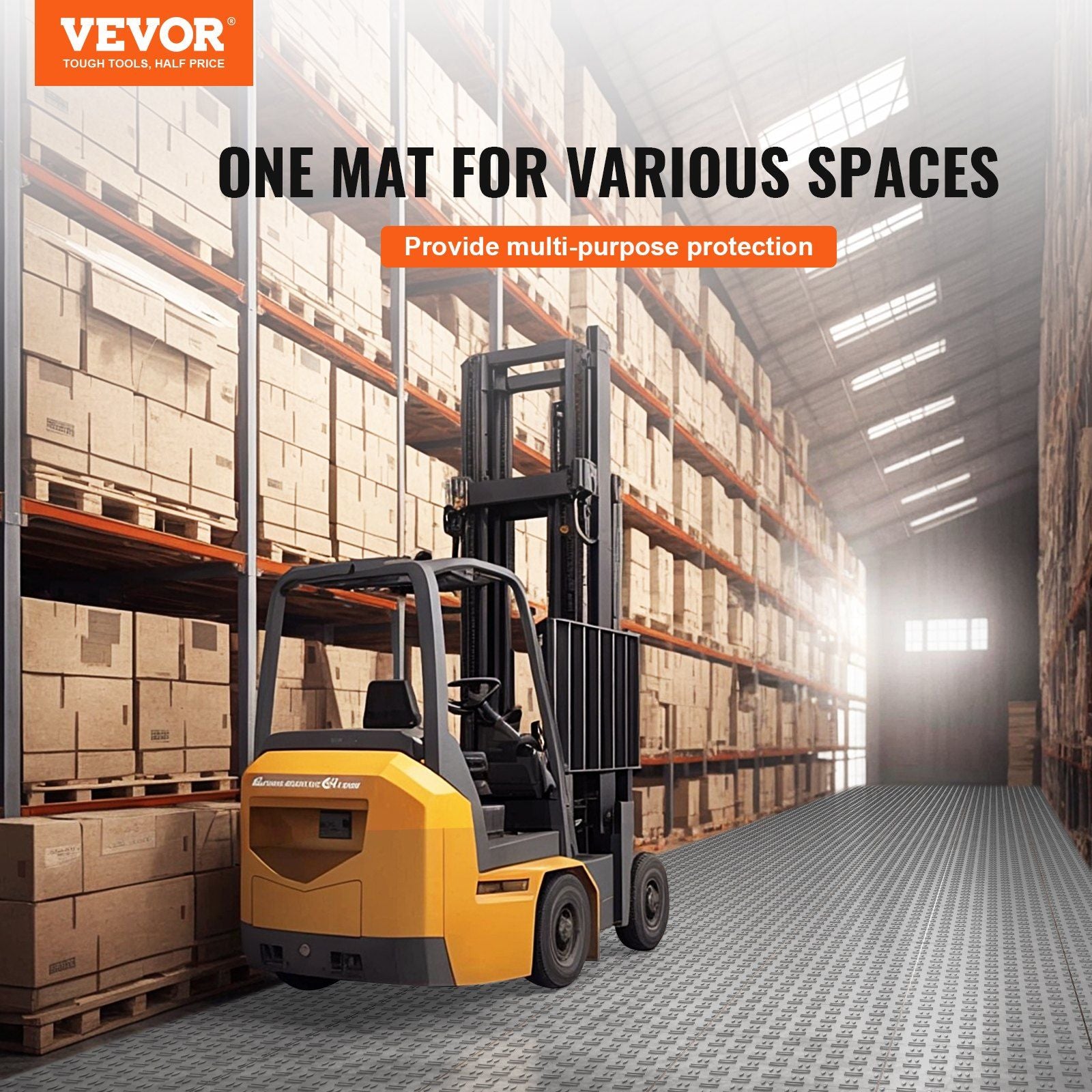 Garage Tiles Interlocking, 305 x 305 x 13.4 mm 25 Pack Garage Floor Covering Tiles, Non-Slip Double-Sided V952-CKDDYSJ2512128VEAV0