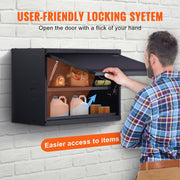 Metal Storage Cabinet, 54.4 kg Load Capacity per Shelf, 50.8 cm Tall Wall-Mounted Powder-Coating Steel Garage V952-CKGJJXJSBGJHHZ7OJV0