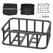 Rear Bike Basket, Medium Bicycle Basket with Cargo Net, Liner & Waterproof Cover, Heavy Duty Bike Back Basket V952-CKHXJSGZYNCBKTWSAV0