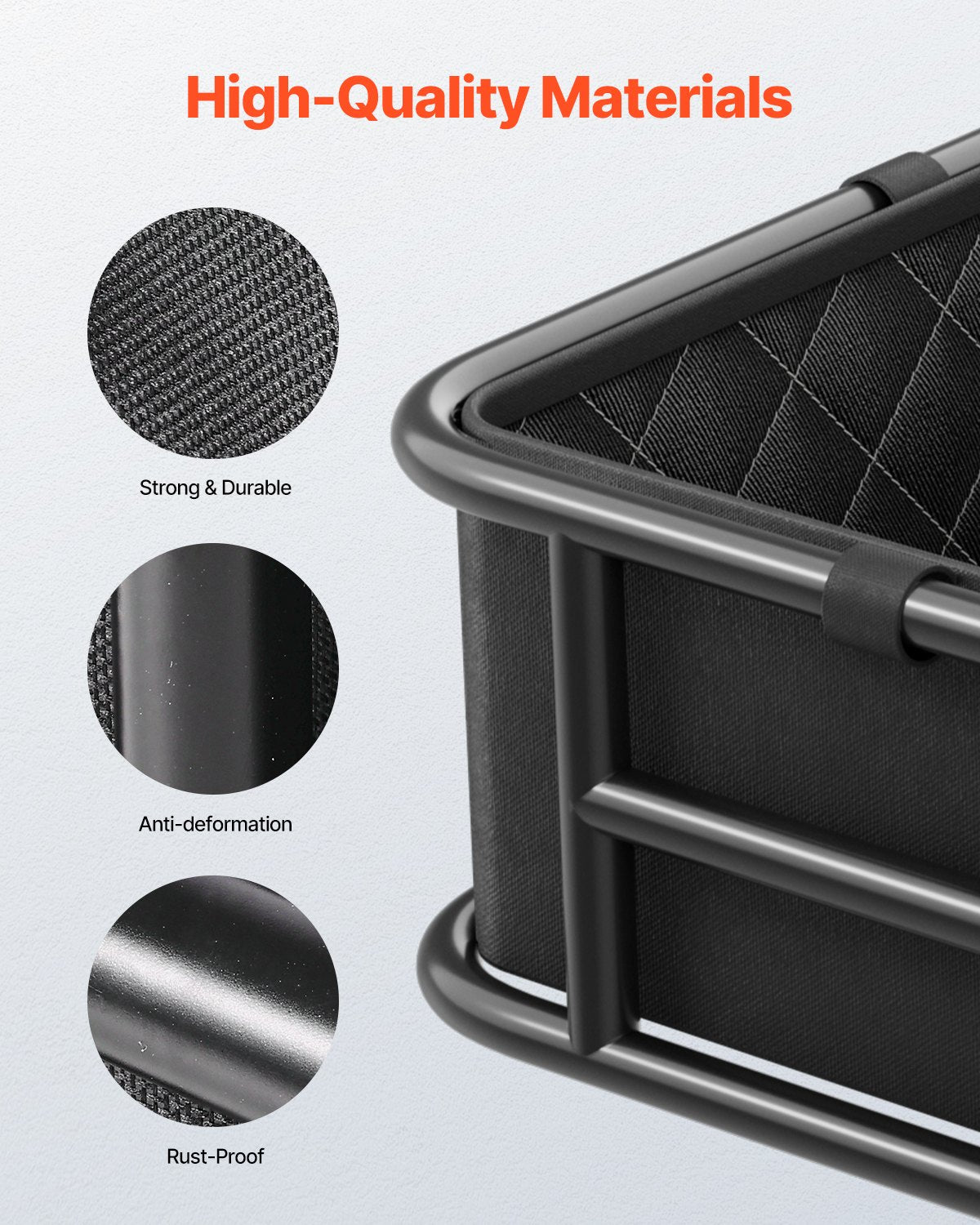 Rear Bike Basket Large Bicycle Basket with Cargo Net Rainproof Cover Liner V952-CKHXJSGZYNCBP96PNV0