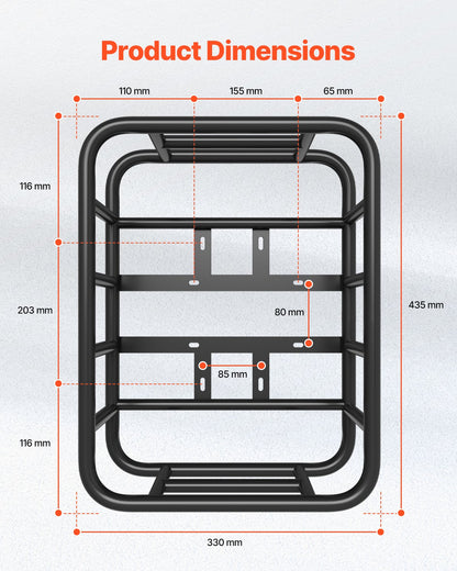 Rear Bike Basket Large Bicycle Basket with Cargo Net Rainproof Cover Liner V952-CKHXJSGZYNCBP96PNV0