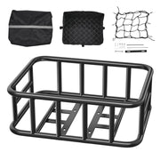 Rear Bike Basket Large Bicycle Basket with Cargo Net Rainproof Cover Liner V952-CKHXJSGZYNCBP96PNV0