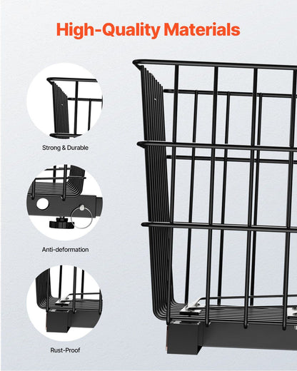 Scooter Rear Basket, Heavy Duty Metal Wire Basket with Handle, Spacious Cargo Basket, Works with 1-inch V952-CKHXJSSZWNCBHGDPJV0