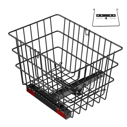 Scooter Rear Basket, Heavy Duty Metal Wire Basket with Handle, Spacious Cargo Basket, Works with 1-inch V952-CKHXJSSZWNCBHGDPJV0