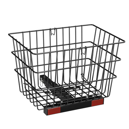 Scooter Rear Basket, Heavy Duty Metal Wire Basket with Handle, Spacious Cargo Basket, Works with 1-inch V952-CKHXJSSZWNCBHGDPJV0