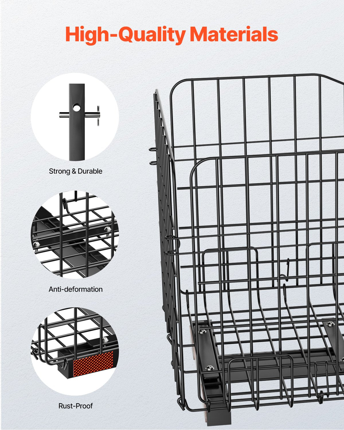 Scooter Rear Basket, Folding Metal Wire Basket, Heavy Duty & Spacious Cargo Basket, Works with 1-inch V952-CKHXJSSZWNCKSKD1LV0