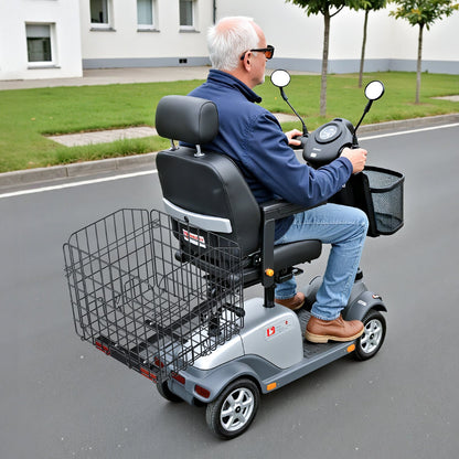 Scooter Rear Basket, Folding Metal Wire Basket, Heavy Duty & Spacious Cargo Basket, Works with 1-inch V952-CKHXJSSZWNCKSKD1LV0