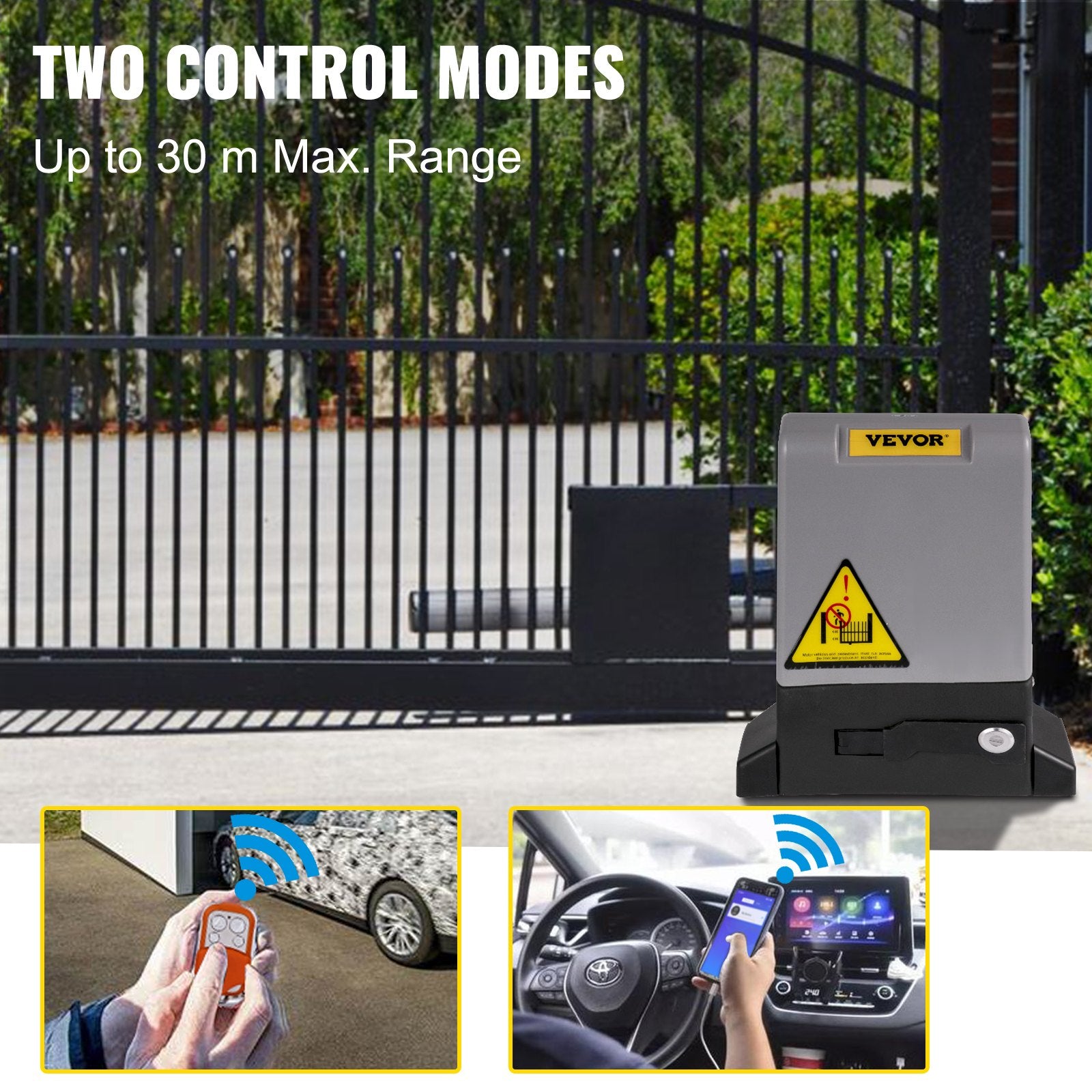 Sliding Gate Opener Automatic Sliding Gate 1800 KG 4 Remote & APP Control V952-CKKMJ1800KG7MAPP1V3