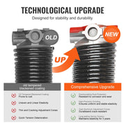 Garage Door Torsion Springs, Pair of 5.54 x 50.8 x 610 mm, 16000 Cycles, Garage Door Springs with Non-Slip V952-CKMDH0218X2X2TDCCV0