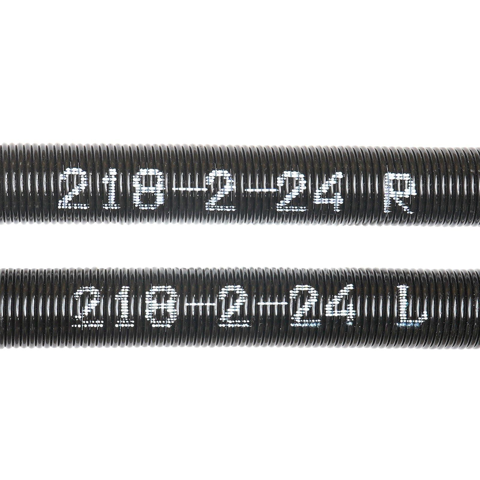 Garage Door Torsion Springs, Pair of 5.54 x 50.8 x 610 mm, 16000 Cycles, Garage Door Springs with Non-Slip V952-CKMDH0218X2X2TDCCV0