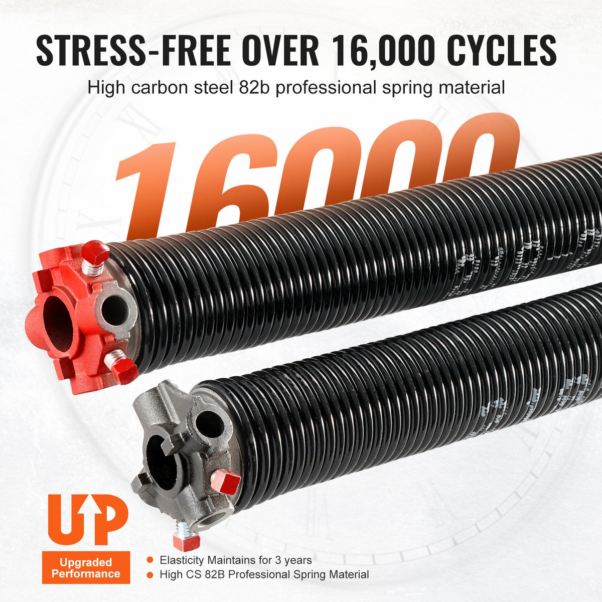 Garage Door Torsion Springs Pair of 0.218 x 2 x 23inch with Winding Bars V952-CKMDH0218X2X70R5GV0
