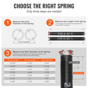 Garage Door Torsion Springs Pair of 0.218 x 2 x 23inch with Winding Bars V952-CKMDH0218X2X70R5GV0