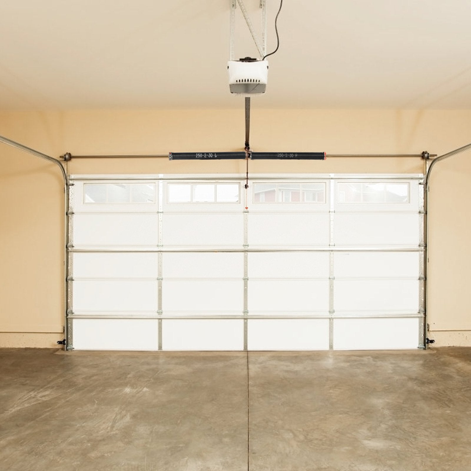 Garage Door Torsion Springs, 16000 Cycles, Pair of 0.25 x 2 x 30inch, Garage Door Springs with Non-Slip V952-CKMDH0250X2XGEHH7V0