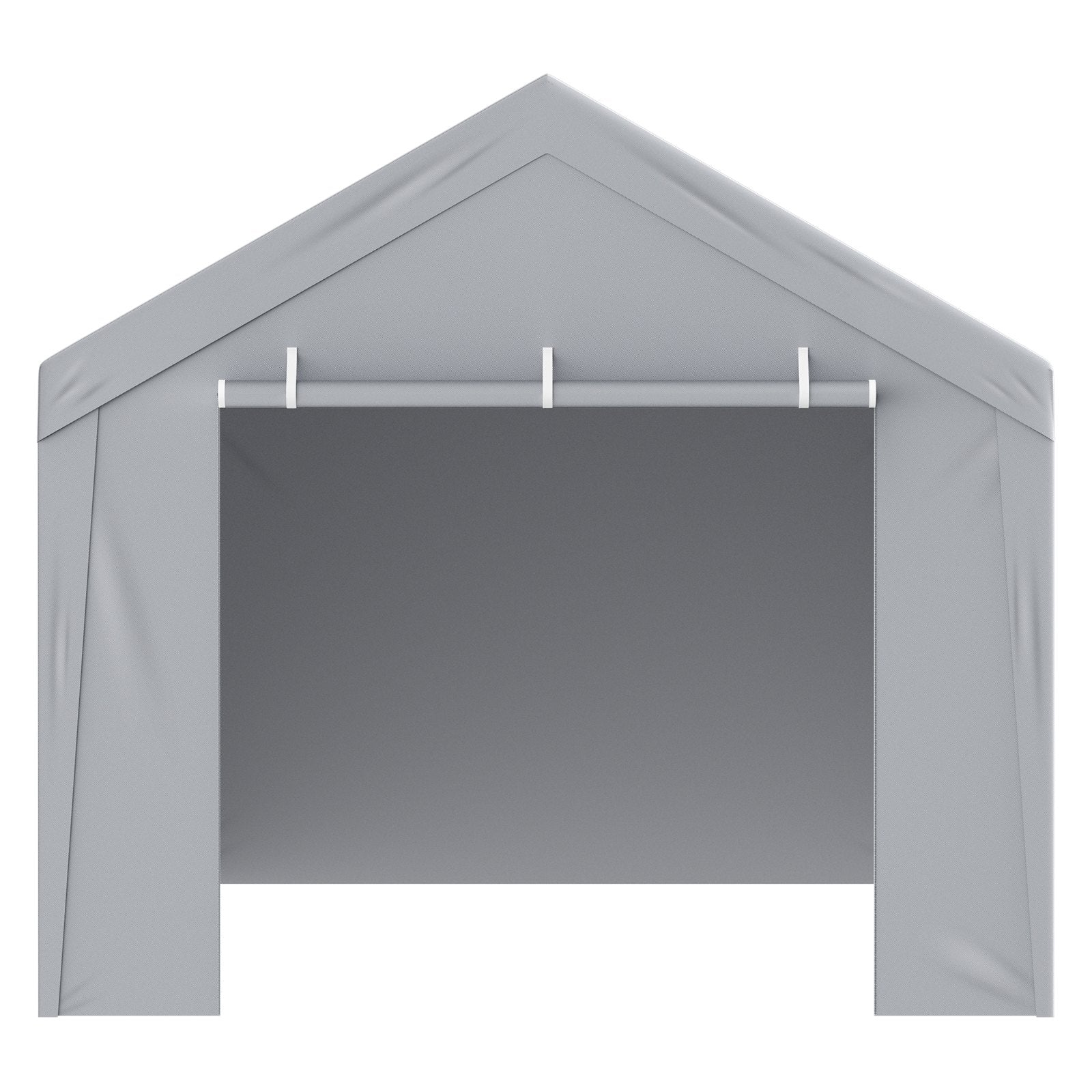 Carport Replacement Canopy Cover Top + Side Wall 10 x 20 ft, Garage Tent Shelter Tarp Heavy-Duty Waterproof & V952-CKPB10X20FTH27H20V0