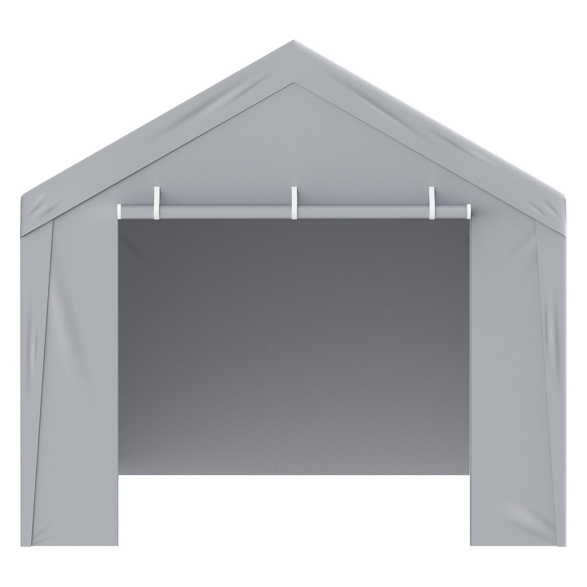 Carport Replacement Canopy Cover Top + Side Wall 10 x 20 ft, Garage Tent Shelter Tarp Heavy-Duty Waterproof & V952-CKPB10X20FTH27H20V0