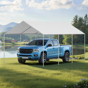 Carport Replacement Canopy, 6 x 3 m Potable Garage Tent Top Tarp, UV-Resistant & Waterproof Car Shelter Tarp, V952-CKPB10X20FTHHVXKO001V0