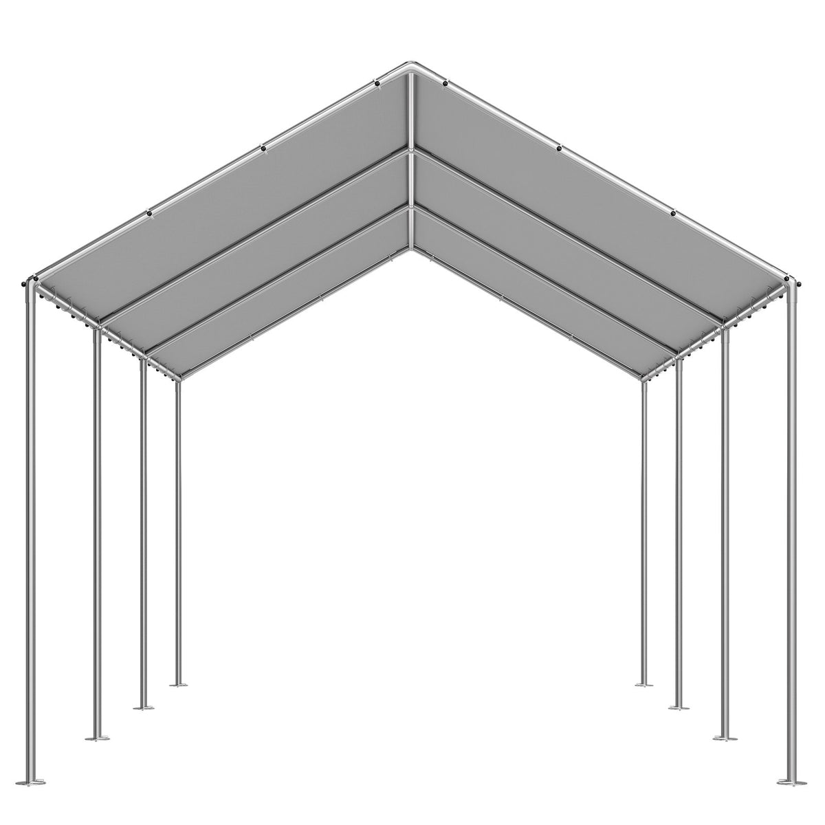 Carport Replacement Canopy, 6 x 3 m Potable Garage Tent Top Tarp, UV-Resistant & Waterproof Car Shelter Tarp, V952-CKPB10X20FTHHVXKO001V0