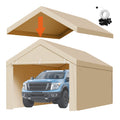 Carport Replacement Canopy, 6 x 3 m Potable Garage Tent Top Tarp with Sidewalls, UV-Resistant & Waterproof, V952-CKPB10X20FTMK3PDN001V0
