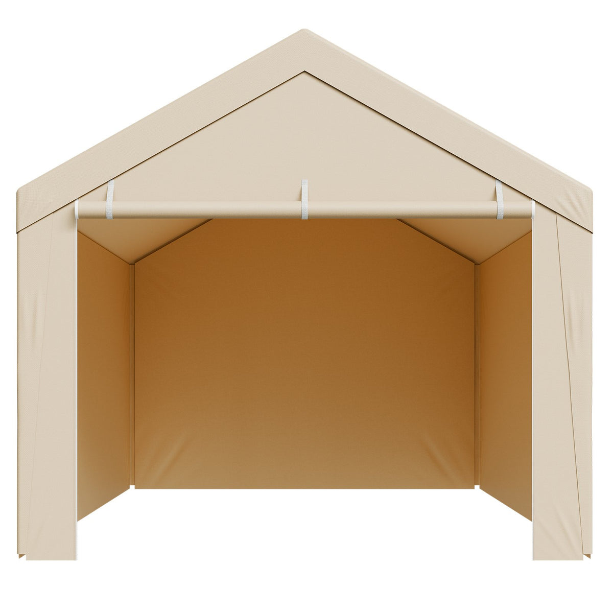 Carport Replacement Canopy, 6 x 3 m Potable Garage Tent Top Tarp with Sidewalls, UV-Resistant & Waterproof, V952-CKPB10X20FTMK3PDN001V0
