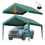 Carport Replacement Canopy, 6 x 3 m Potable Garage Tent Top Tarp, UV-Resistant & Waterproof Car Shelter Tarp, V952-CKPB10X20FTMSHGRL001V0