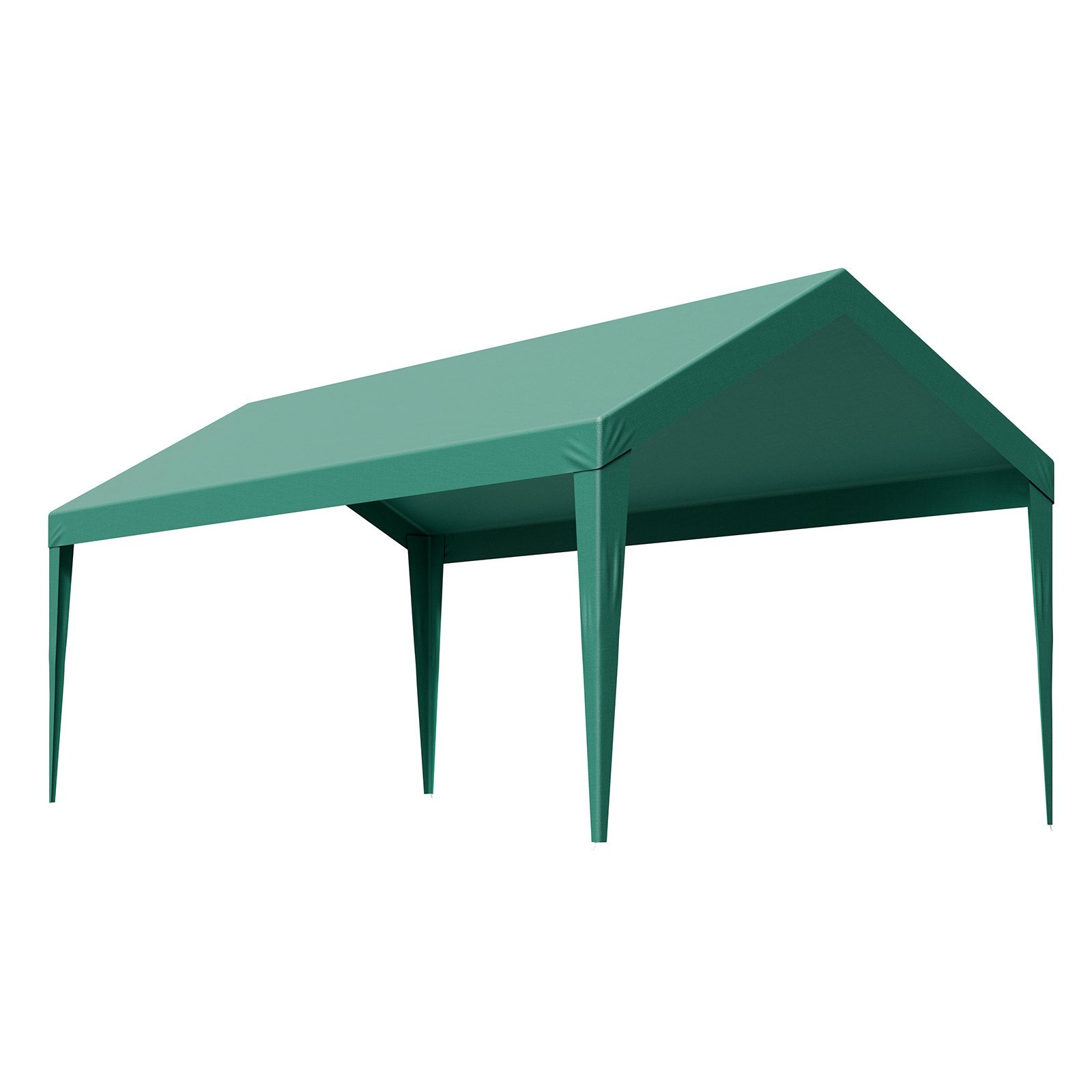 Carport Replacement Canopy, 6 x 3 m Potable Garage Tent Top Tarp, UV-Resistant & Waterproof Car Shelter Tarp, V952-CKPB10X20FTMSHGRL001V0
