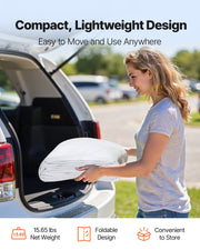 Carport Replacement Canopy, 6 x 3.6 m Potable Garage Tent Top Tarp, UV-Resistant & Waterproof Car Shelter V952-CKPB12X20FTBB7CQI001V0