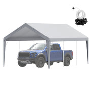 Carport Replacement Canopy Cover 12 x 20 ft, Garage Top Tent Shelter Tarp Heavy-Duty Waterproof & UV V952-CKPB12X20FTH7X9QGV0