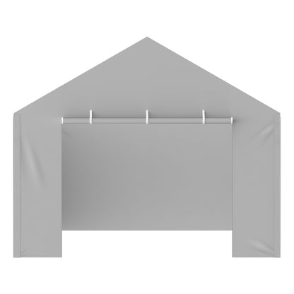Carport Replacement Canopy Cover Side Wall 6 x 3.6 m, Garage Tent Shelter Tarp Heavy-Duty Waterproof & UV V952-CKPB12X20FTHJ9ULEV0