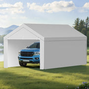 Carport Replacement Canopy, 6x 3.6 m Potable Garage Tent Top Tarp with Sidewalls, UV-Resistant & Waterproof, V952-CKPB12X20FTHX72QR001V0