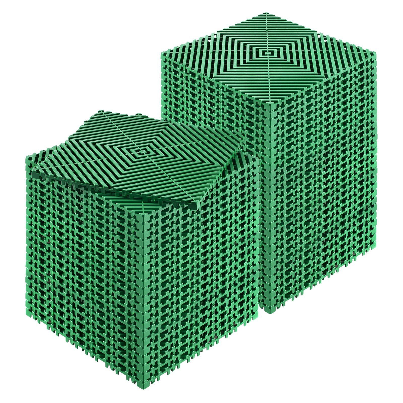 Interlocking Drainage Mat, 50 Pcs Modular Interlocking Cushion, 31 x 31 cm Splicing Drainage Mats, Non-Slip V952-CKPSD10X10YCS8XCRV0