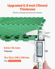 Interlocking Drainage Mat, 50 Pcs Modular Interlocking Cushion, 31 x 31 cm Splicing Drainage Mats, Non-Slip V952-CKPSD10X10YCS8XCRV0