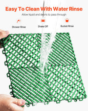 Interlocking Drainage Mat, 50 Pcs Modular Interlocking Cushion, 31 x 31 cm Splicing Drainage Mats, Non-Slip V952-CKPSD10X10YCS8XCRV0