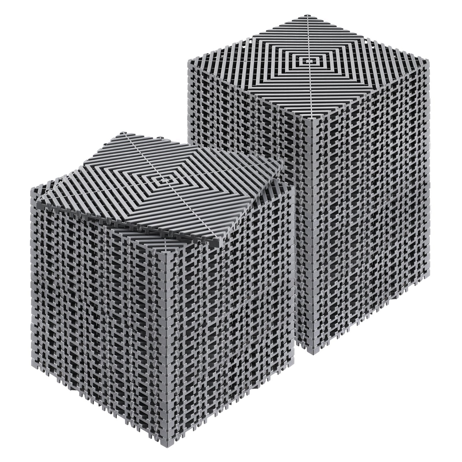 Interlocking Drainage Mat, 31 x 31 cm Modular Interlocking Cushion, 50 Pcs Splicing Drainage Mats, Non-Slip V952-CKPSD12X12INHIBDXV0