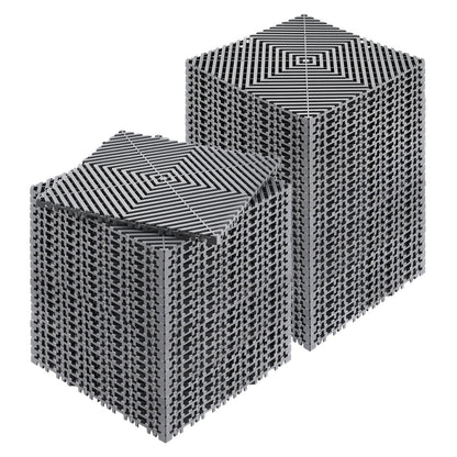 Interlocking Drainage Mat, 31 x 31 cm Modular Interlocking Cushion, 50 Pcs Splicing Drainage Mats, Non-Slip V952-CKPSD12X12INHIBDXV0