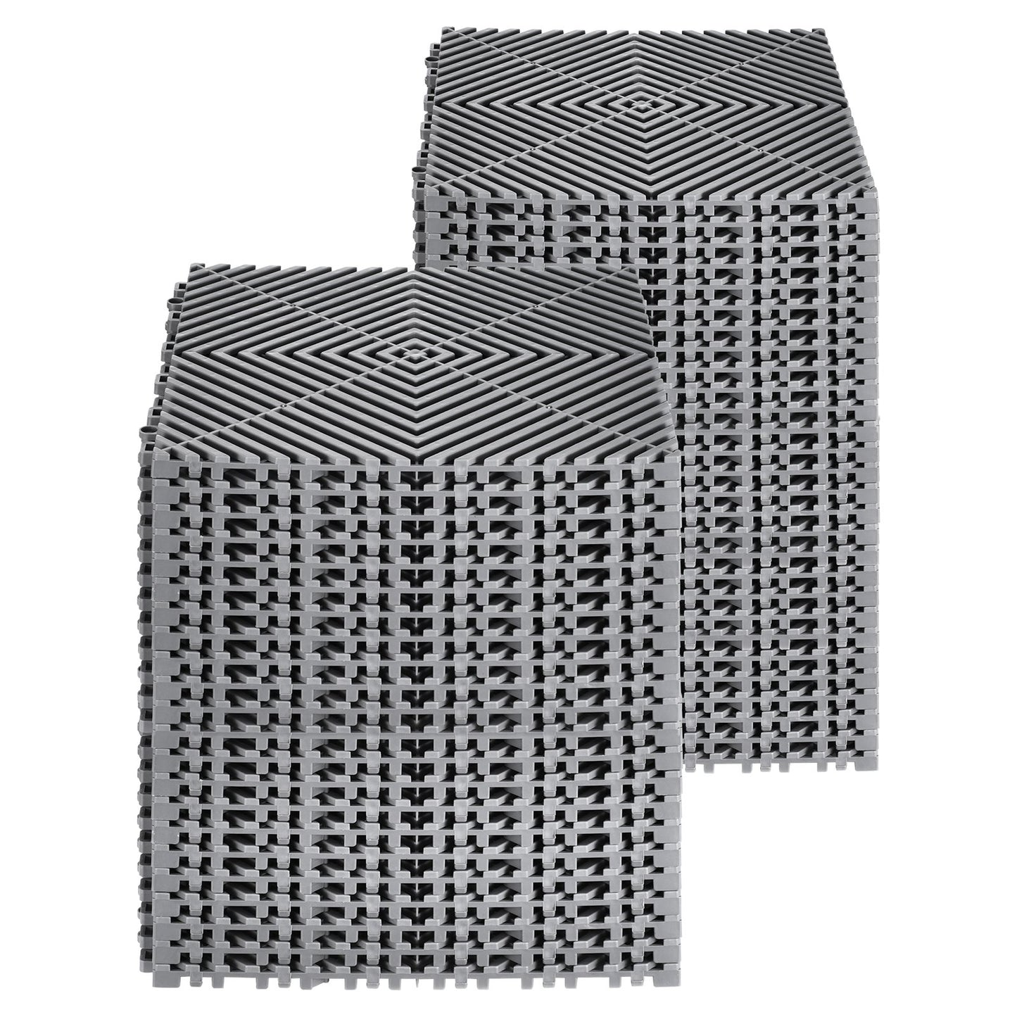 Interlocking Drainage Mat, 31 x 31 cm Modular Interlocking Cushion, 50 Pcs Splicing Drainage Mats, Non-Slip V952-CKPSD12X12INHIBDXV0