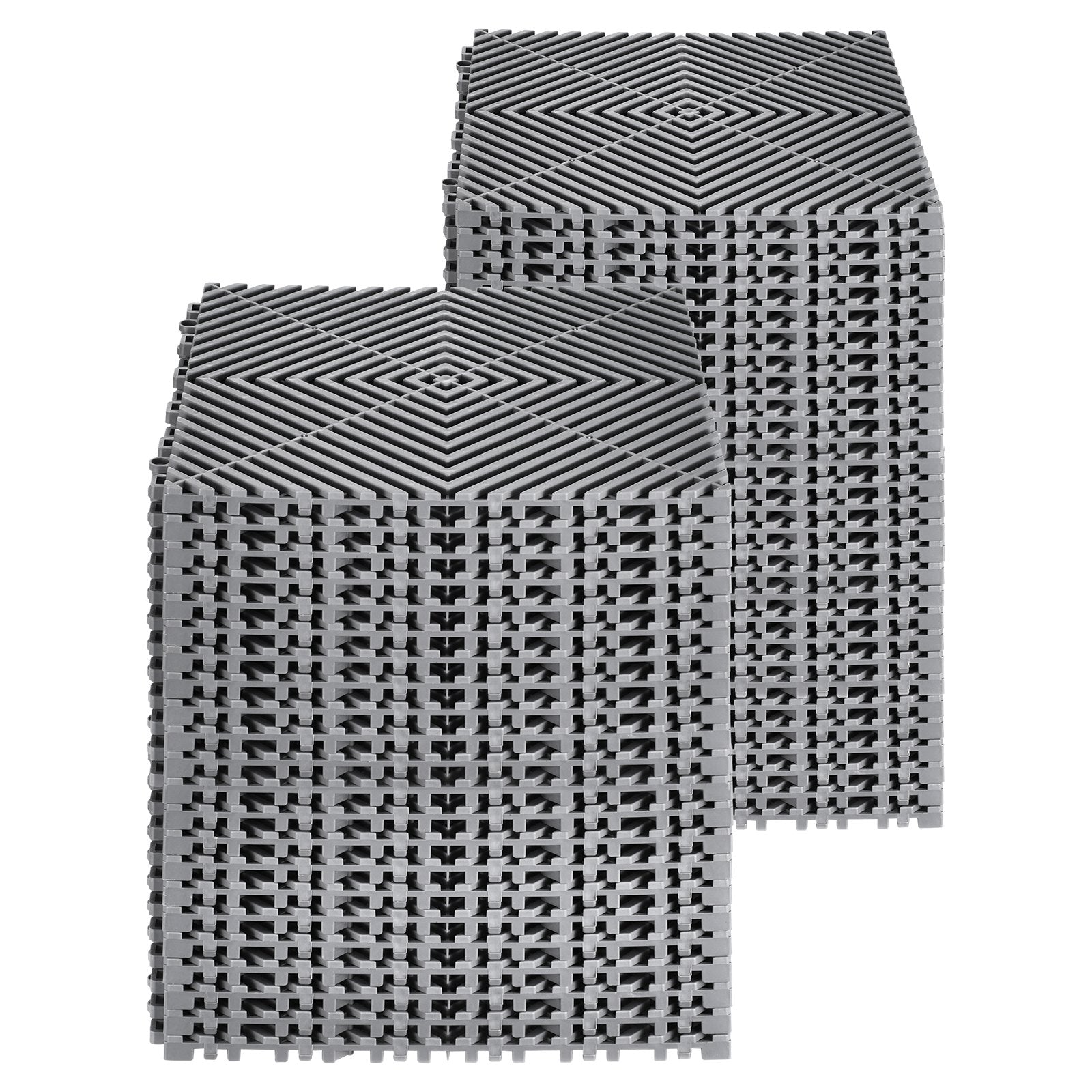 Interlocking Drainage Mat, 31 x 31 cm Modular Interlocking Cushion, 50 Pcs Splicing Drainage Mats, Non-Slip V952-CKPSD12X12INHIBDXV0
