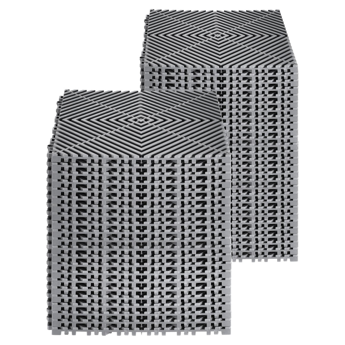 Interlocking Drainage Mat, 31 x 31 cm Modular Interlocking Cushion, 50 Pcs Splicing Drainage Mats, Non-Slip V952-CKPSD12X12INHIBDXV0