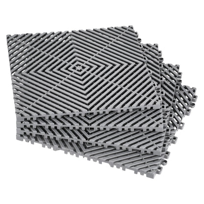 Interlocking Drainage Mat, 31 x 31 cm Modular Interlocking Cushion, 50 Pcs Splicing Drainage Mats, Non-Slip V952-CKPSD12X12INHIBDXV0