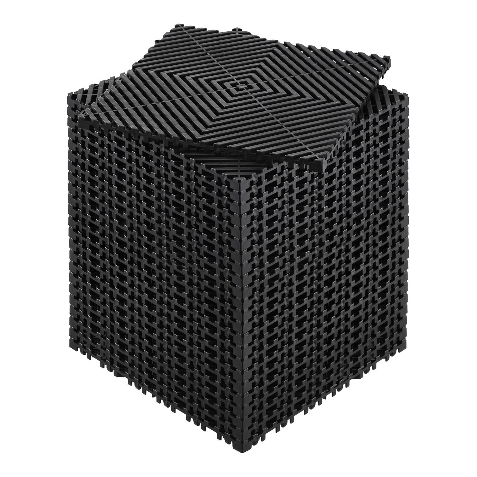 Interlocking Drainage Mat, 31 x 31 cm Modular Interlocking Cushion, 24 Pcs Splicing Drainage Mats, Non-Slip V952-CKPSD12X12INM0OD3V0