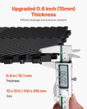 Interlocking Drainage Mat, 31 x 31 cm Modular Interlocking Cushion, 24 Pcs Splicing Drainage Mats, Non-Slip V952-CKPSD12X12INM0OD3V0