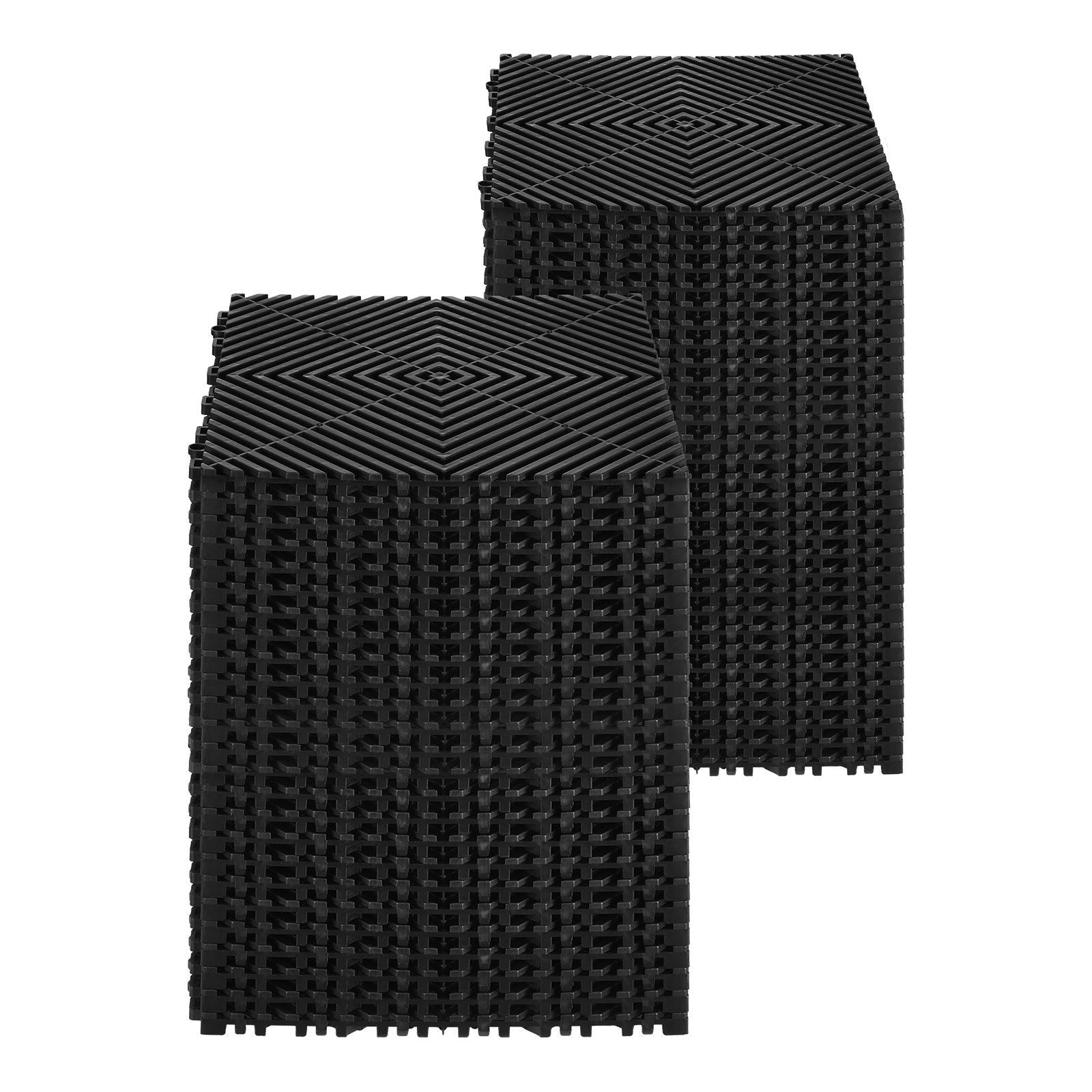Interlocking Drainage Mat, 31 x 31 cm Modular Interlocking Cushion, 24 Pcs Splicing Drainage Mats, Non-Slip V952-CKPSD12X12INM0OD3V0