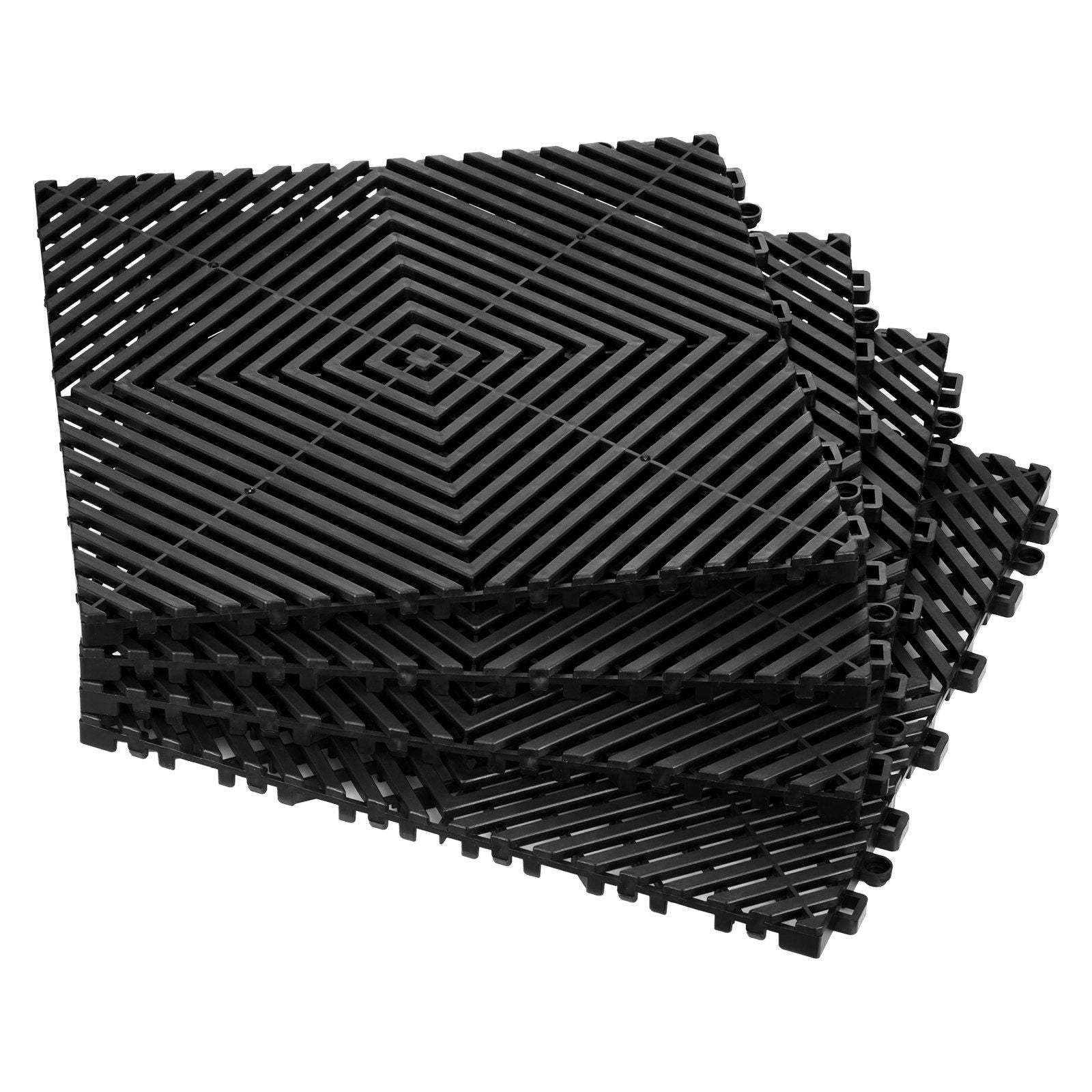 Interlocking Drainage Mat, 31 x 31 cm Modular Interlocking Cushion, 24 Pcs Splicing Drainage Mats, Non-Slip V952-CKPSD12X12INM0OD3V0