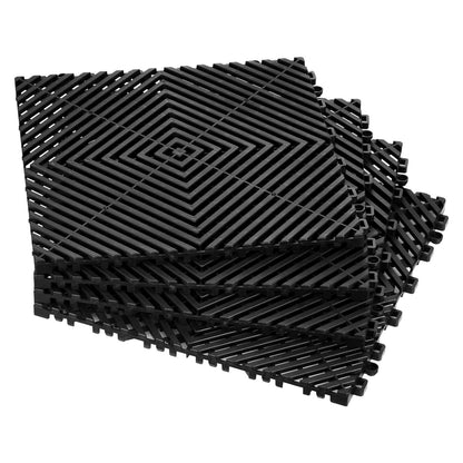 Interlocking Drainage Mat, 31 x 31 cm Modular Interlocking Cushion, 24 Pcs Splicing Drainage Mats, Non-Slip V952-CKPSD12X12INM0OD3V0