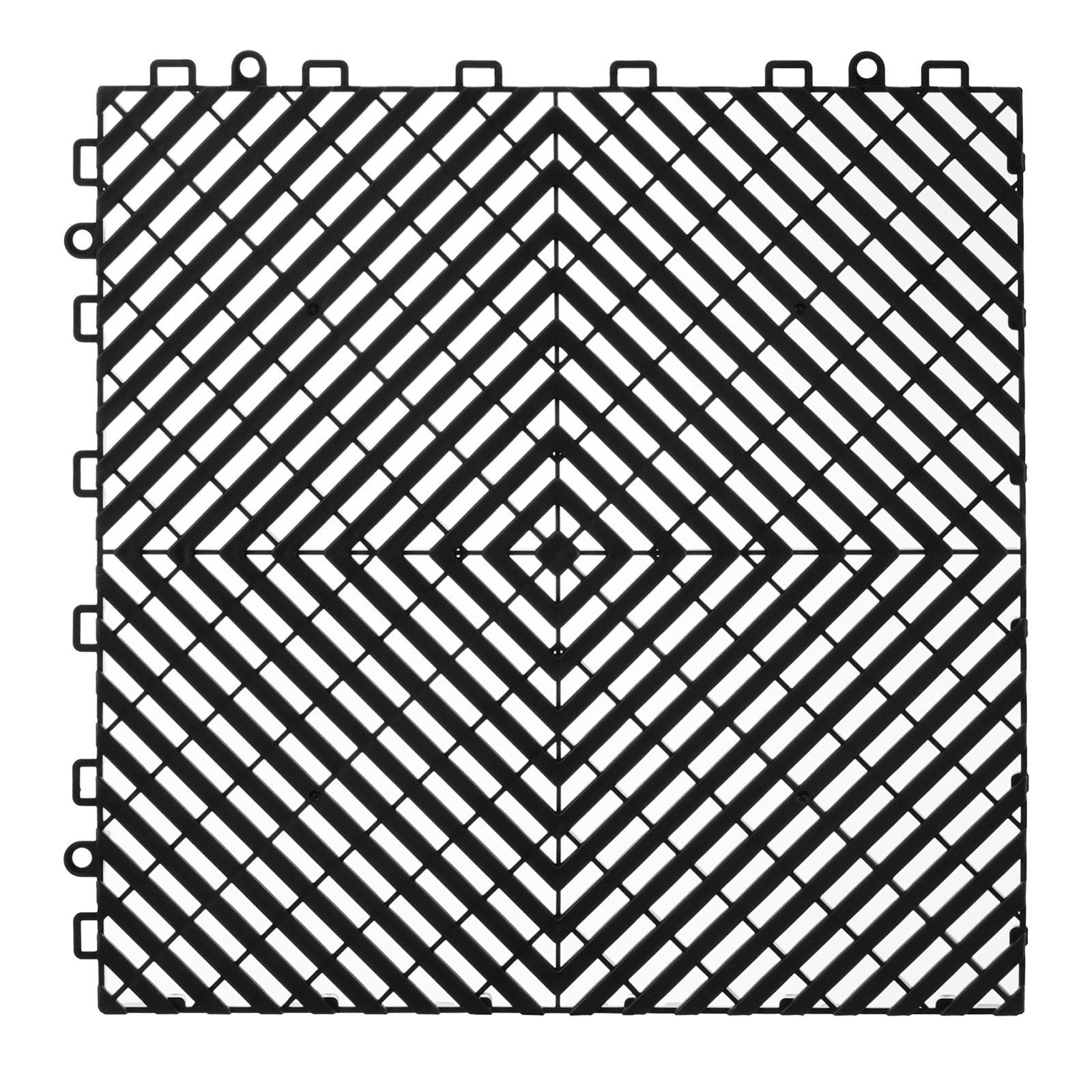 Interlocking Drainage Mat, 31 x 31 cm Modular Interlocking Cushion, 24 Pcs Splicing Drainage Mats, Non-Slip V952-CKPSD12X12INM0OD3V0