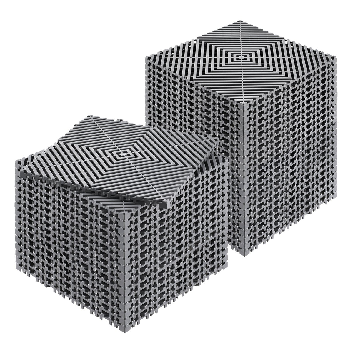 Interlocking Drainage Mat, 31 x 31 cm Modular Interlocking Cushion, 40 Pcs Splicing Drainage Mats, Non-Slip V952-CKPSD12X12INYQCJXV0